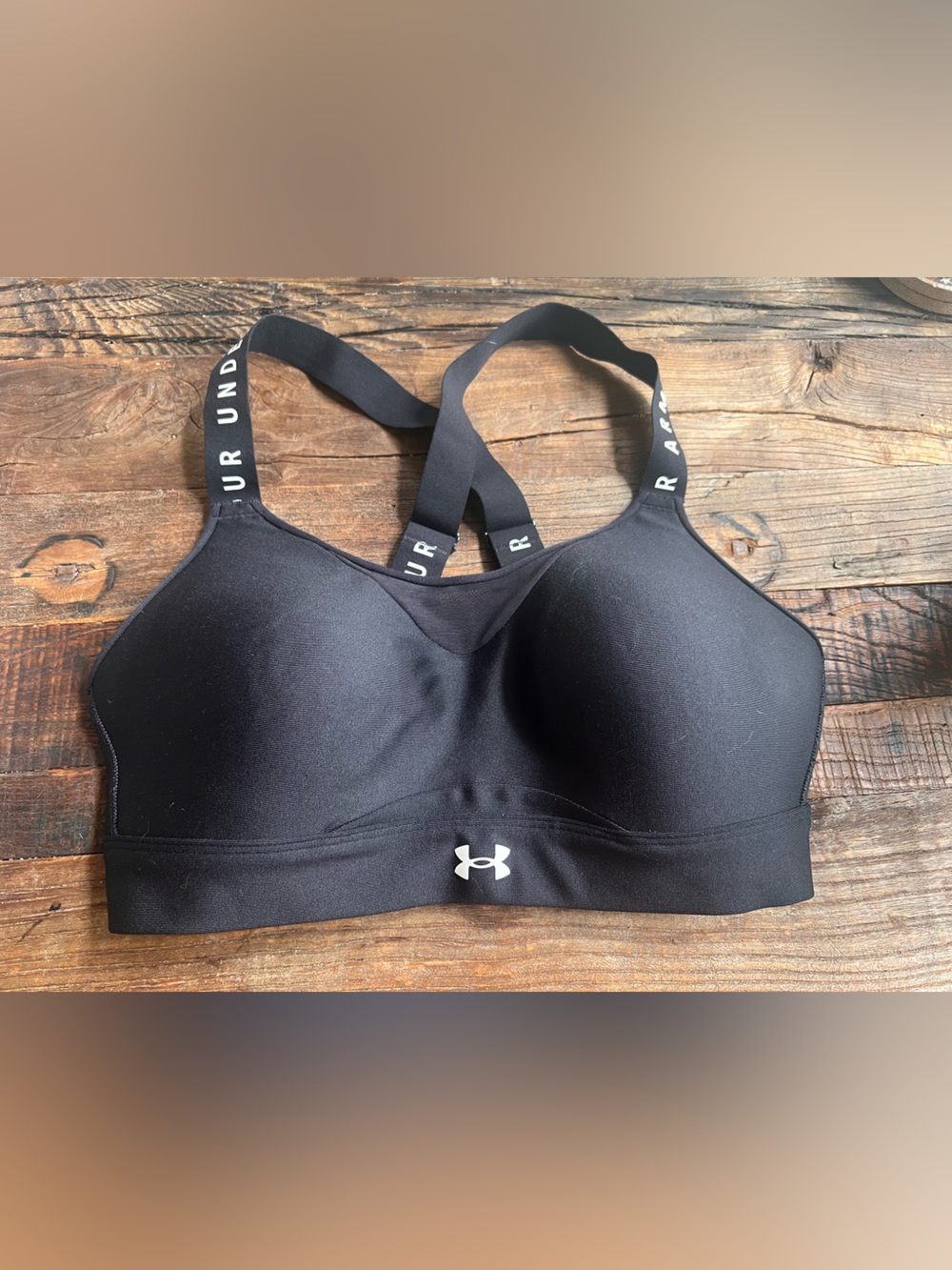 Under Armour Black Molded Cup High-Impact Sports Bra